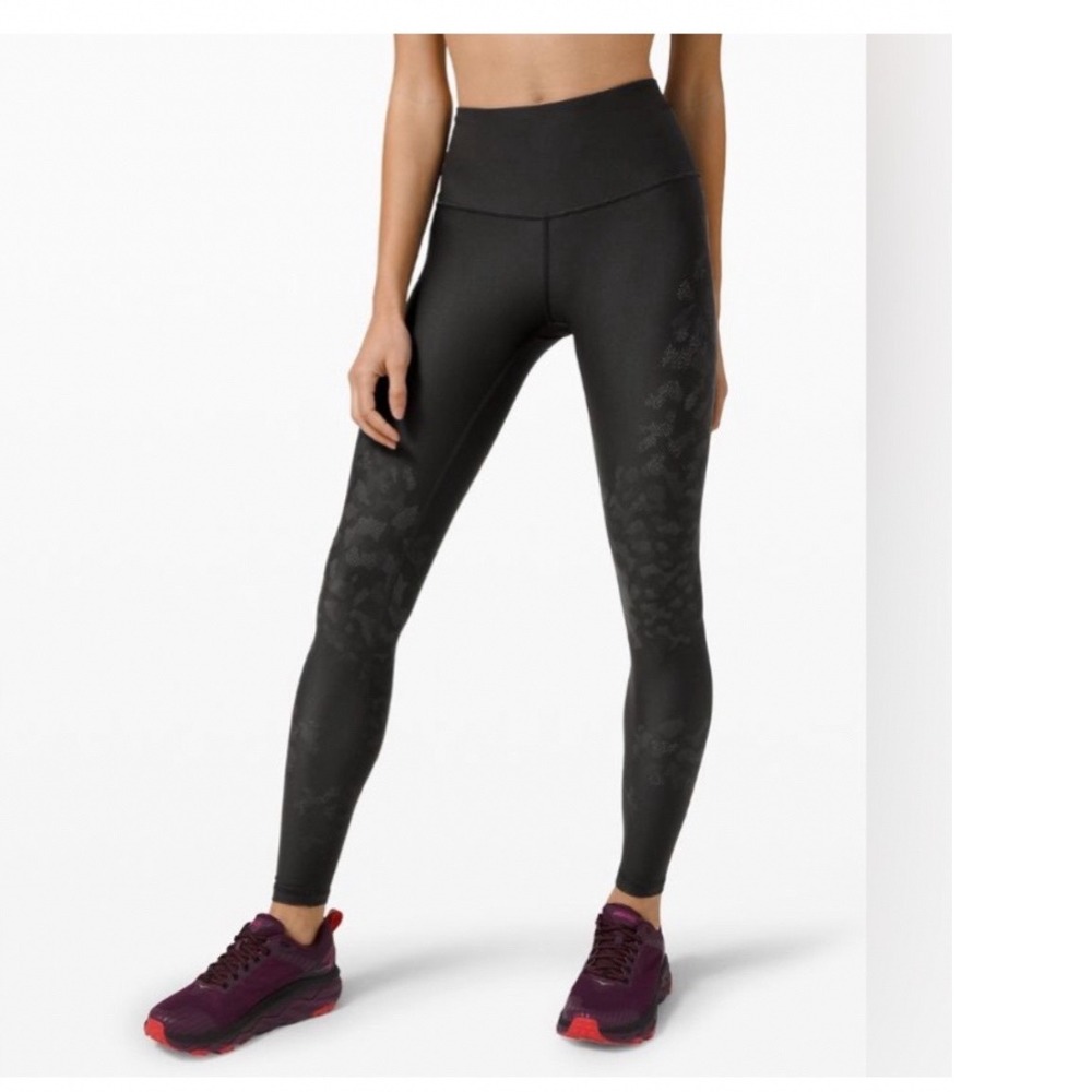 Lululemon Mapped Out High Rise Tight 28 Camo Black Leggings Size 4 LW5CH1S